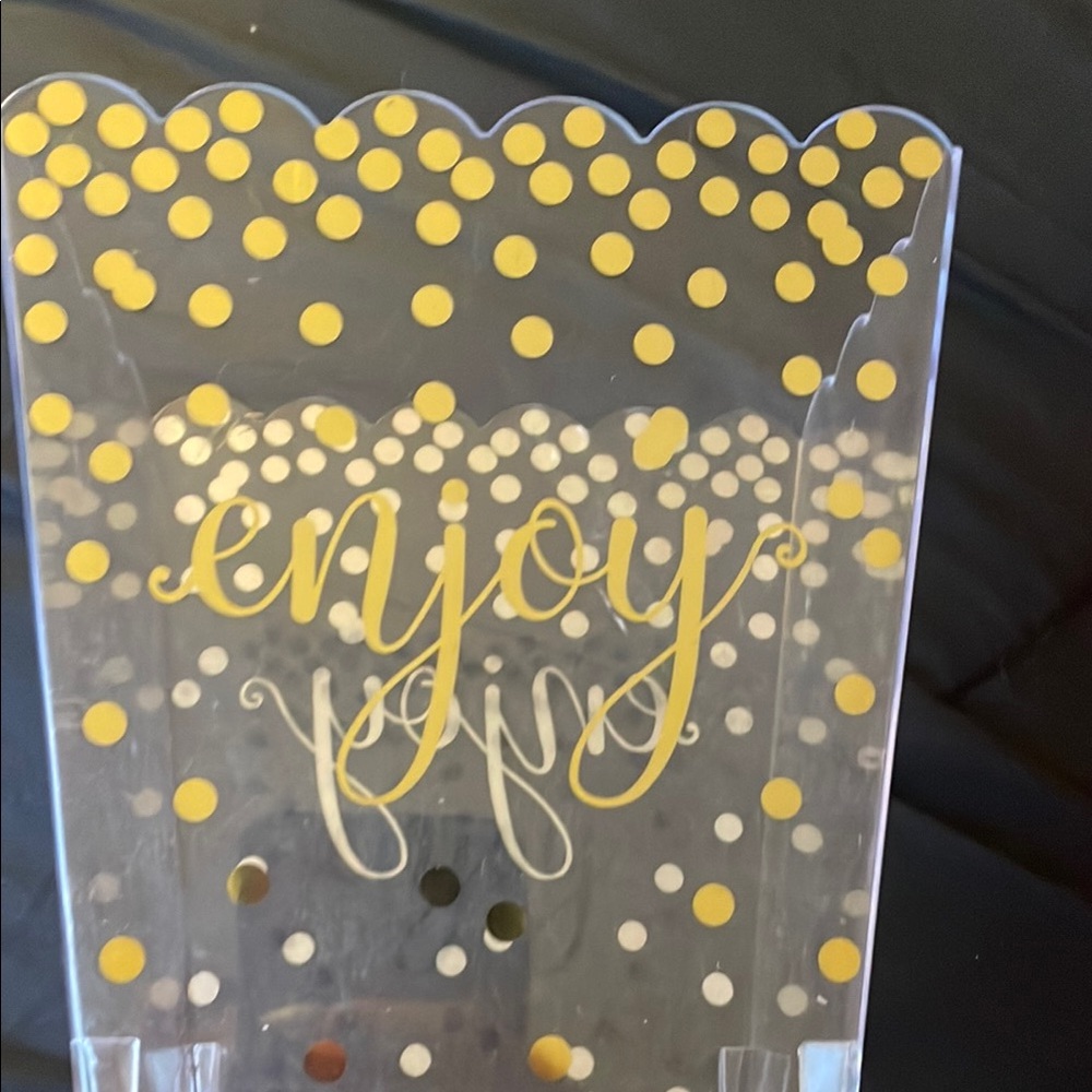 Gold and White Polka Dot Party Favor Bags